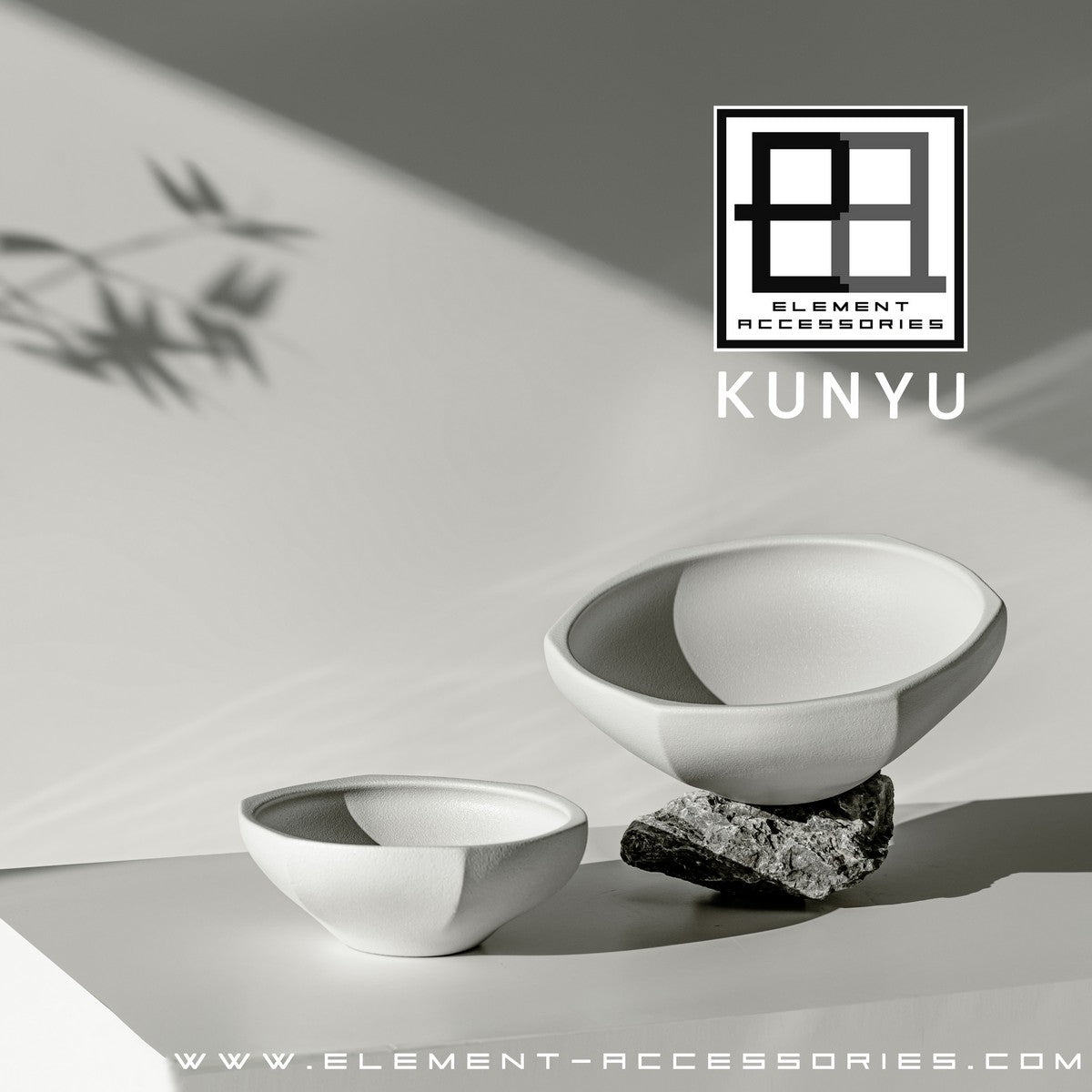 Moderne Aziatische stijl kom, hoogwaardig design en afwerking, KUNYU30WH