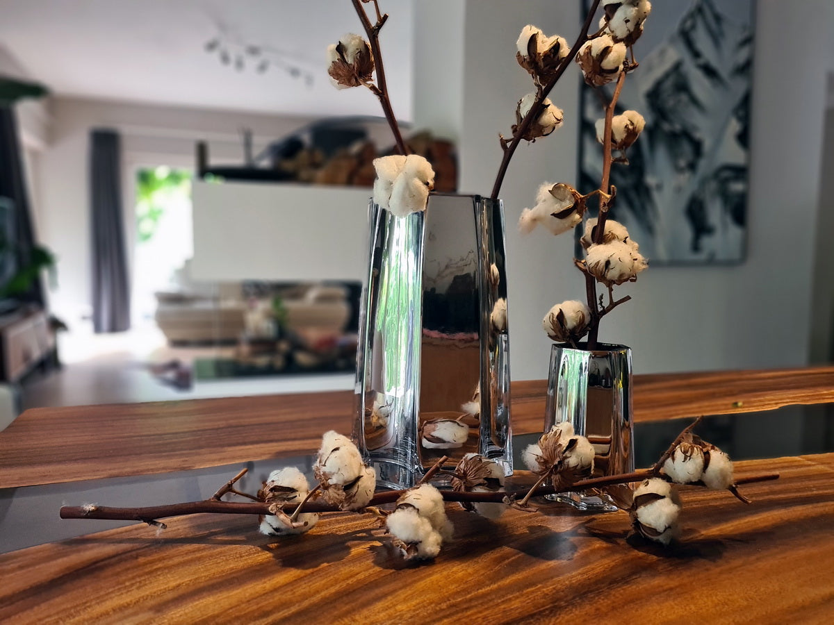 Zilveren hoge moderne-klassieke luxe hoge vaas, stijlvol design, LENOX 40 SC
