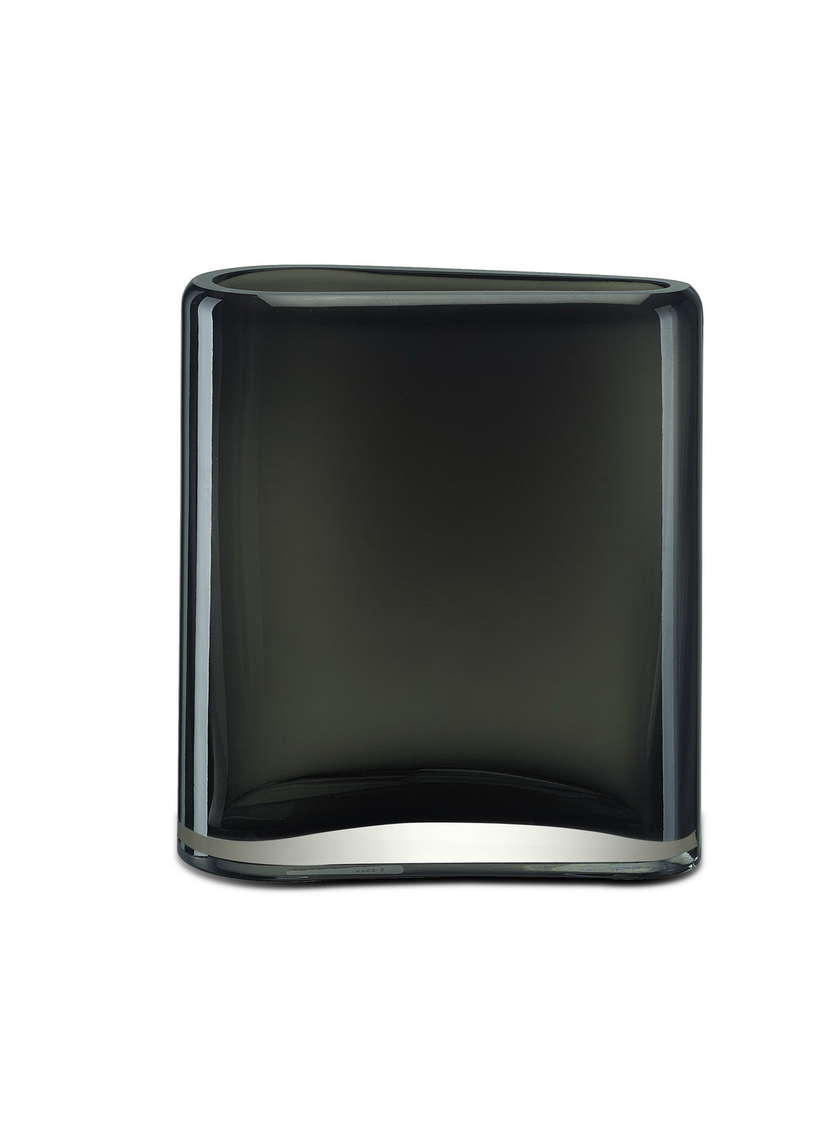 glass vase assymetric squircle shape tube,series: BADEN20GR
